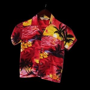 Authentic Sunny Island Hawaiian Shirt Kids Size 2